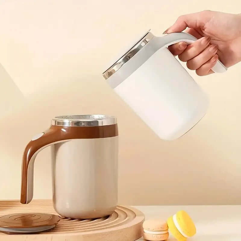 Royallure Automatic Self Stirring Mug – Stainless Steel, Rechargeable, Magnetic Base for Coffee, Tea, and Shakes 3