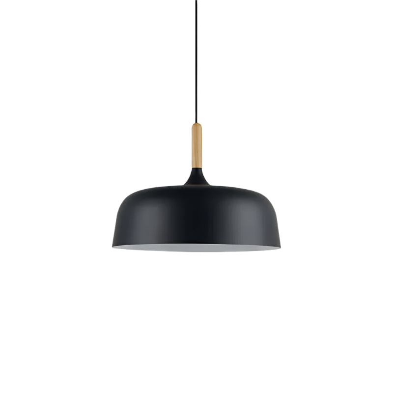 Royallure Black Pendant Light - Nordic Wood and Zinc Hanging Lights for Kitchen Lighting 4