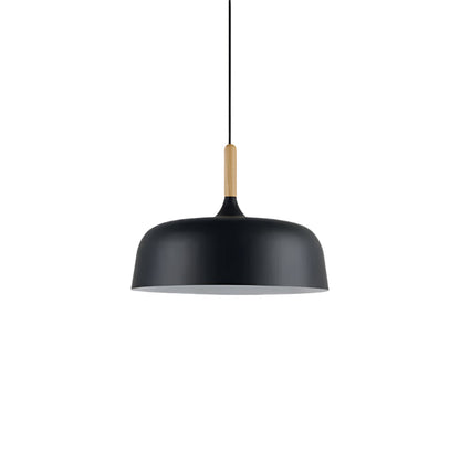 Royallure Black Pendant Light - Nordic Wood and Zinc Hanging Lights for Kitchen Lighting 4