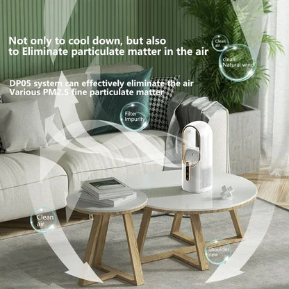Royallure Bladeless Fan with 6 Speed Settings – Portable Silent Air Cooler and Humidifier for Home and Office 4