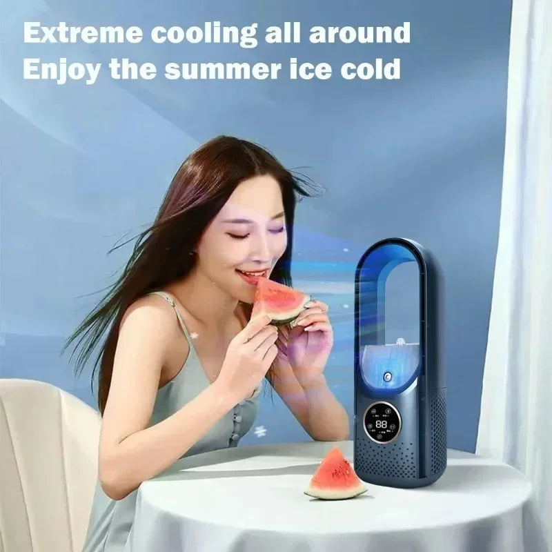 Royallure Bladeless Fan with 6 Speed Settings – Portable Silent Air Cooler and Humidifier for Home and Office 5