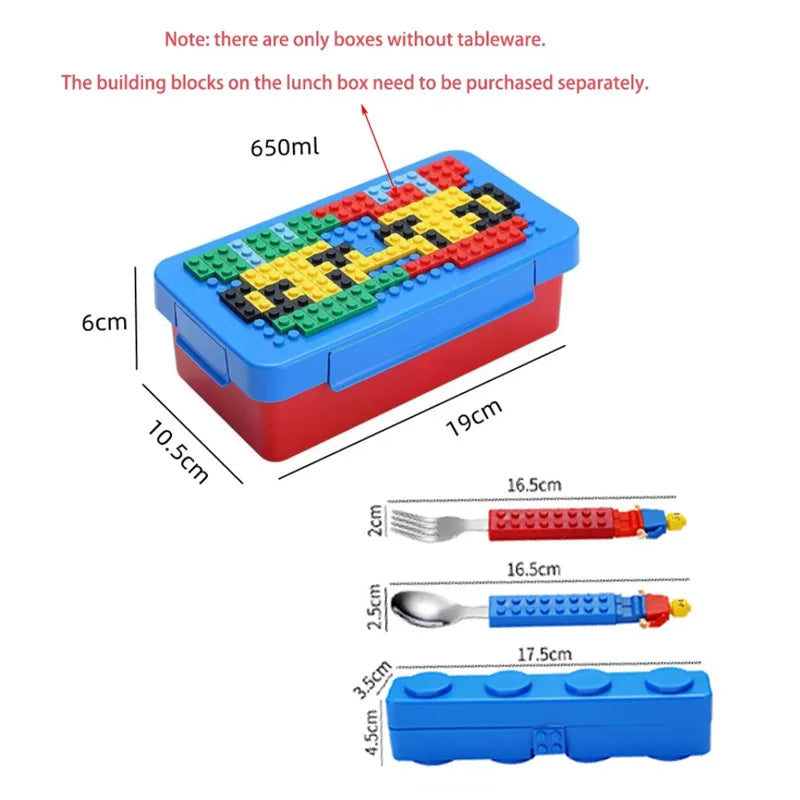 Royallure Building Block Bento Box - Leak-Proof Kids Lunch Box with DIY Design 5