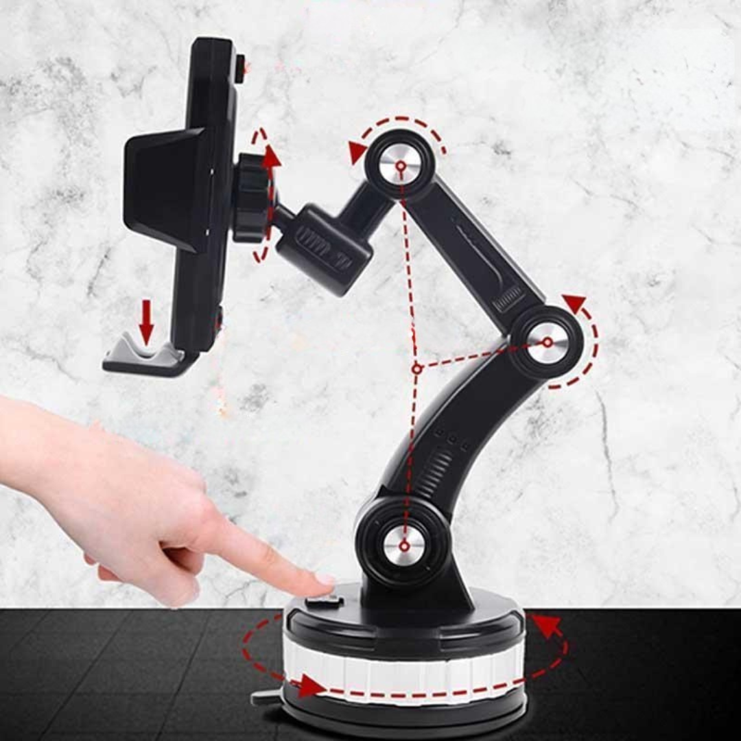 Royallure Car Phone Holder with Strong Suction Mount – 360-Degree Adjustable Cell Phone Holder for Car, Fits All Smartphones 4