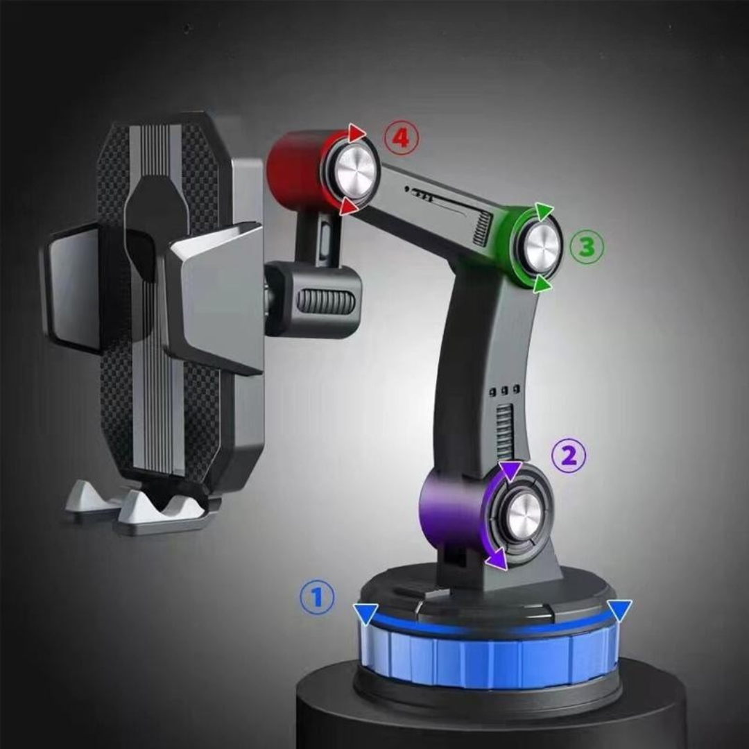 Royallure Car Phone Holder with Strong Suction Mount – 360-Degree Adjustable Cell Phone Holder for Car, Fits All Smartphones 5