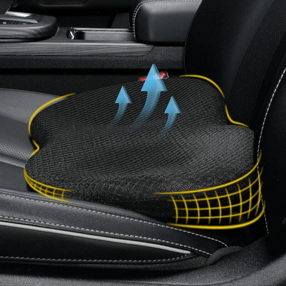 Royallure Car Seat Cushion for Short Drivers – Ergonomic Memory Foam Auto Seat Cushion with Height Elevation and Breathable Fabric 0