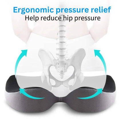 Royallure Car Seat Cushion with Lumbar Support – Ergonomic U-Shaped Memory Foam for Tailbone Pain Relief and Non-Slip Base 6