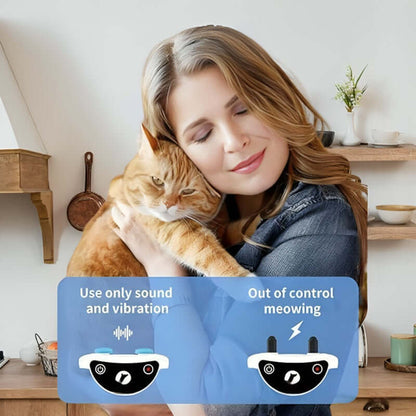 Royallure Cat Collar with Remote – Adjustable Shock and Vibration Training Device for Excessive Meowing Control 1