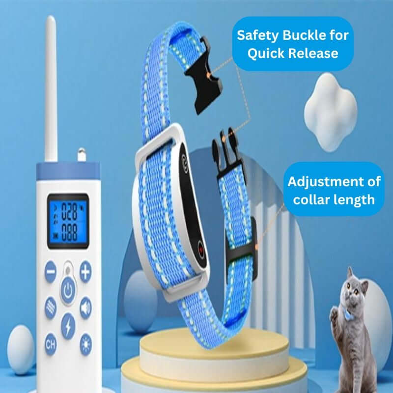 Royallure Cat Collar with Remote – Adjustable Shock and Vibration Training Device for Excessive Meowing Control 6