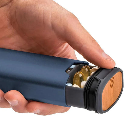 Royallure Compact Weekly Pill Organizer with 7-Day Compartments for Travel and Daily Use 4