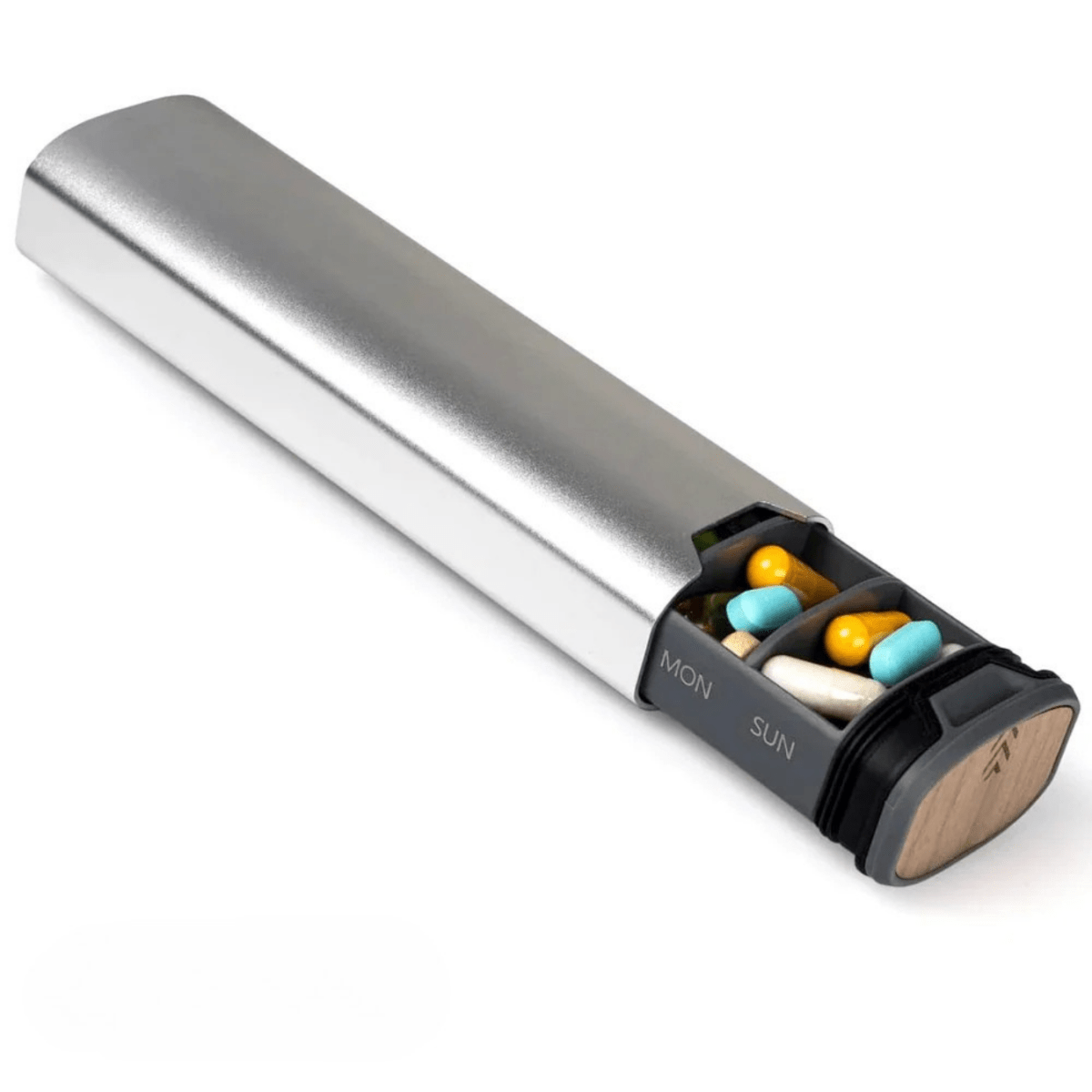 Royallure Compact Weekly Pill Organizer with 7-Day Compartments for Travel and Daily Use 6