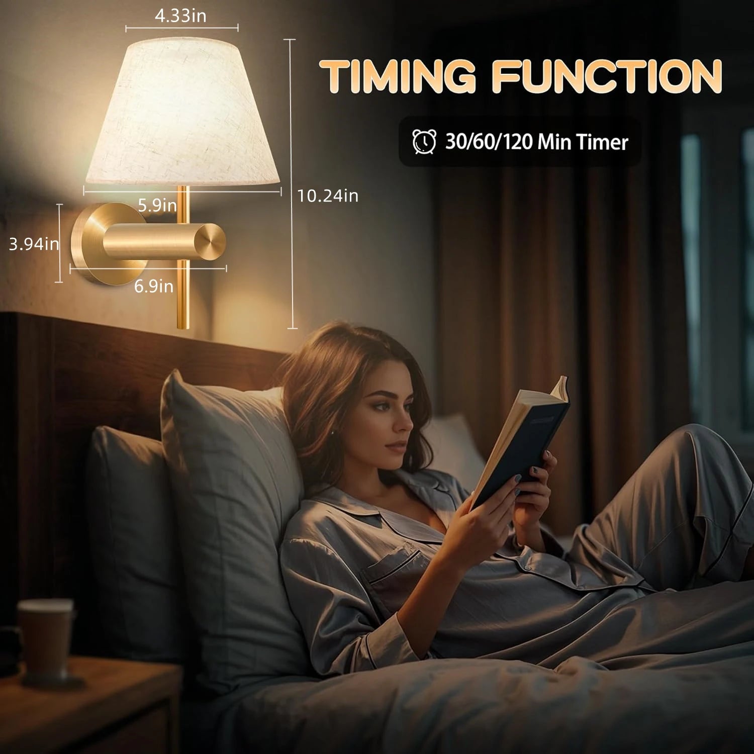 Royallure Cordless Rechargeable Wall Lamp – Dimmable RGB Wall Lights with Remote Control for Bedroom and Living Room 3