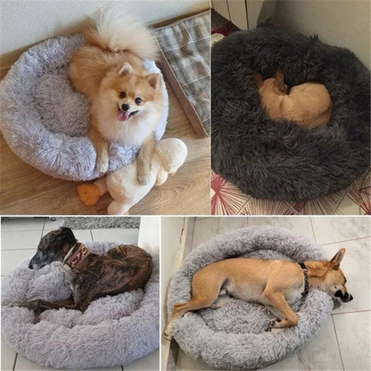 Royallure Cozy Donut Plush Dog Bed for Comfort and Anxiety Relief in Multiple Sizes 4