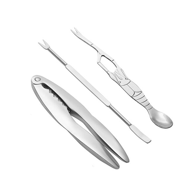 Royallure Crab Cracker Tool Set with Crab Leg Crackers, Lobster Picks, and Spoons 14