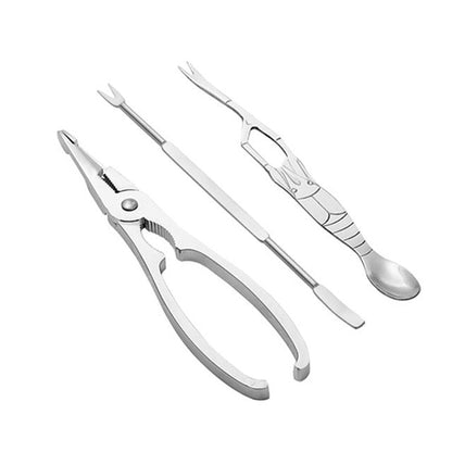 Royallure Crab Cracker Tool Set with Crab Leg Crackers, Lobster Picks, and Spoons 16