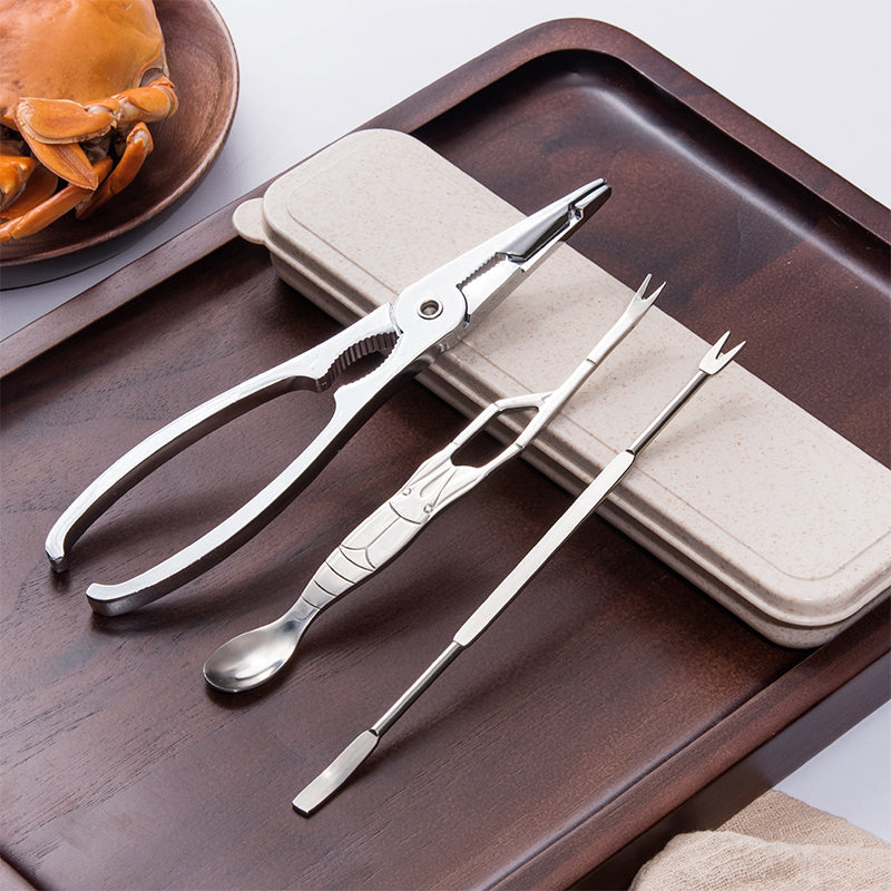 Royallure Crab Cracker Tool Set with Crab Leg Crackers, Lobster Picks, and Spoons 4