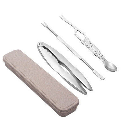 Royallure Crab Cracker Tool Set with Crab Leg Crackers, Lobster Picks, and Spoons 7