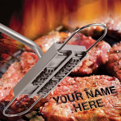 Royallure Custom BBQ Branding Iron with 55 Changeable Letters for Grilling 0