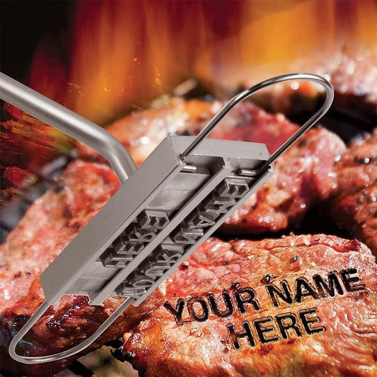 Royallure Custom BBQ Branding Iron with 55 Changeable Letters for Grilling 0