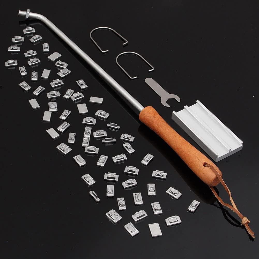 Royallure Custom BBQ Branding Iron with 55 Changeable Letters for Grilling 1