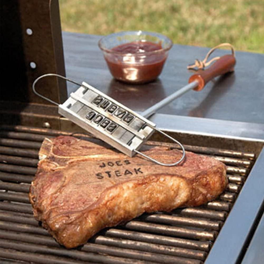 Royallure Custom BBQ Branding Iron with 55 Changeable Letters for Grilling 3