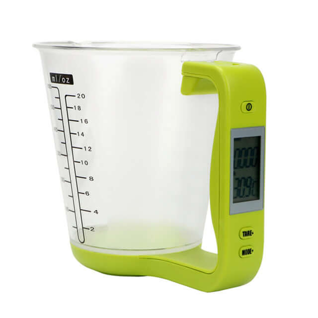 Royallure Digital Kitchen Scale with LCD Display - 4-in-1 Food Measuring Cup, 1000g Capacity, Space-Saving Design 0
