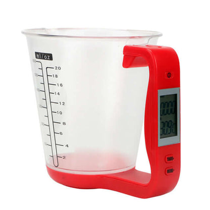 Royallure Digital Kitchen Scale with LCD Display - 4-in-1 Food Measuring Cup, 1000g Capacity, Space-Saving Design 1