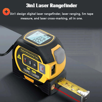 Royallure Digital Laser Rangefinder with Tape Measure Function – Backlit LCD, 100m Range, Memory Function, Durable Design 1