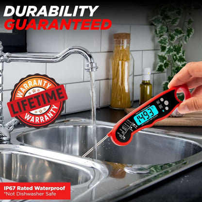 Royallure Digital Meat Thermometer with Backlit Display – Fast Accurate Food Thermometer for BBQ, Baking, and Frying 4