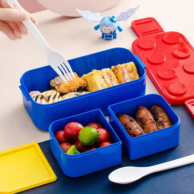 Royallure Double Layer Bento Lunch Box - Portable Kids Lunch Box with Divided Design 1