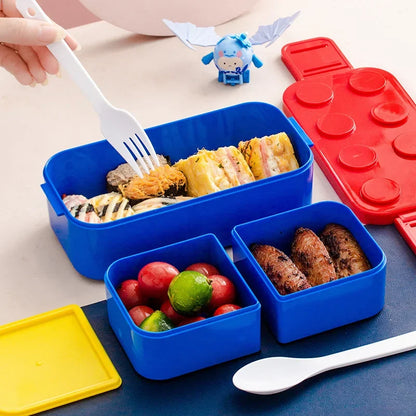 Royallure Double Layer Bento Lunch Box - Portable Kids Lunch Box with Divided Design 1