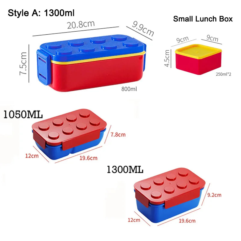 Royallure Double Layer Bento Lunch Box - Portable Kids Lunch Box with Divided Design 5