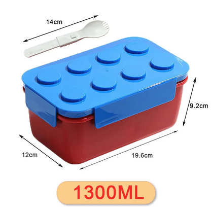 Royallure Double Layer Bento Lunch Box - Portable Lunch Box with Divided Design for Student & Office
