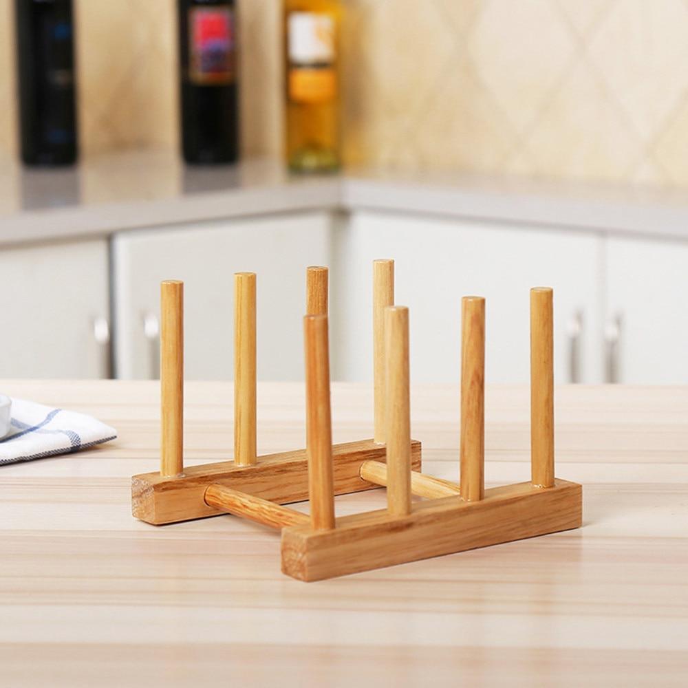 Royallure Eco-Friendly Bamboo Dish Drying Rack, Compact Dish Drainer for Small Kitchens 0