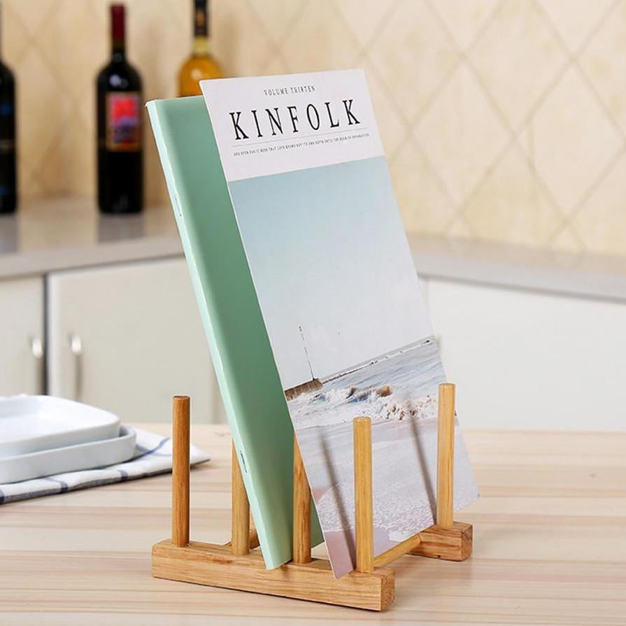 Royallure Eco-Friendly Bamboo Dish Drying Rack, Compact Dish Drainer for Small Kitchens 2