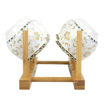 Royallure Eco-Friendly Bamboo Dish Drying Rack, Compact Dish Drainer for Small Kitchens 5