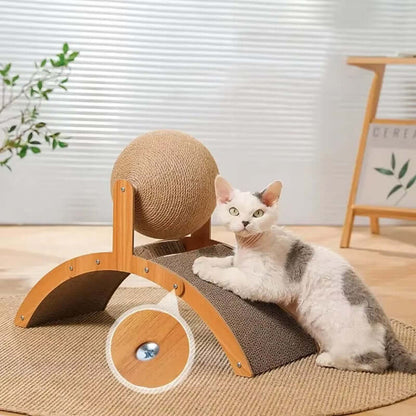 Royallure Eco-Friendly Cat Scratching Post with Spinning Sisal Ball – Durable Cat Scratcher for Indoor Play 5