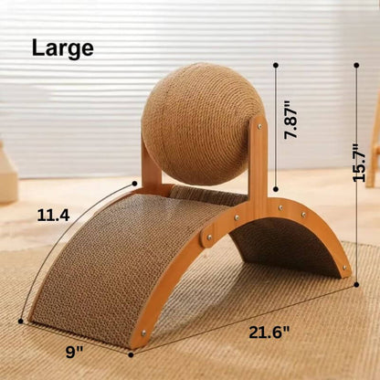 Royallure Eco-Friendly Cat Scratching Post with Spinning Sisal Ball – Durable Cat Scratcher for Indoor Play 6