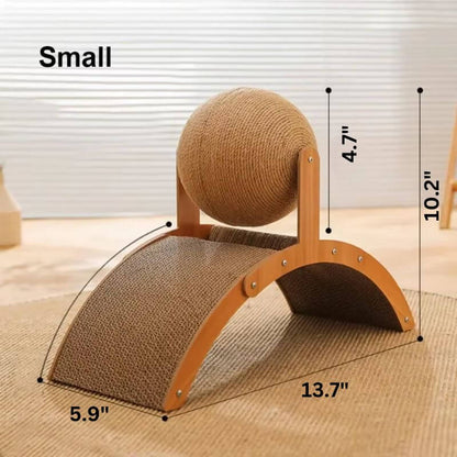 Royallure Eco-Friendly Cat Scratching Post with Spinning Sisal Ball – Durable Cat Scratcher for Indoor Play 7