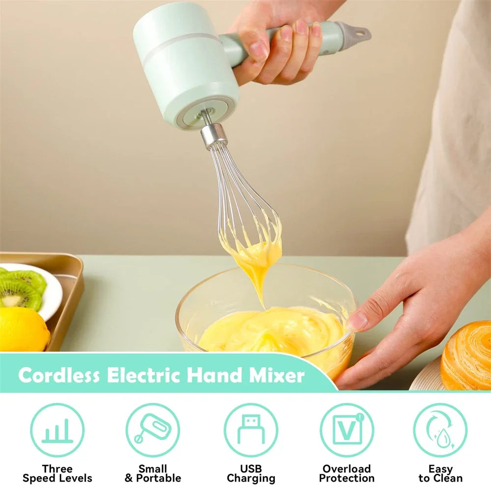 Royallure Electric Food Processor Set with Blender, Hand Mixer, and Milk Frother – Versatile Kitchen Appliance for Baking and Cooking 4