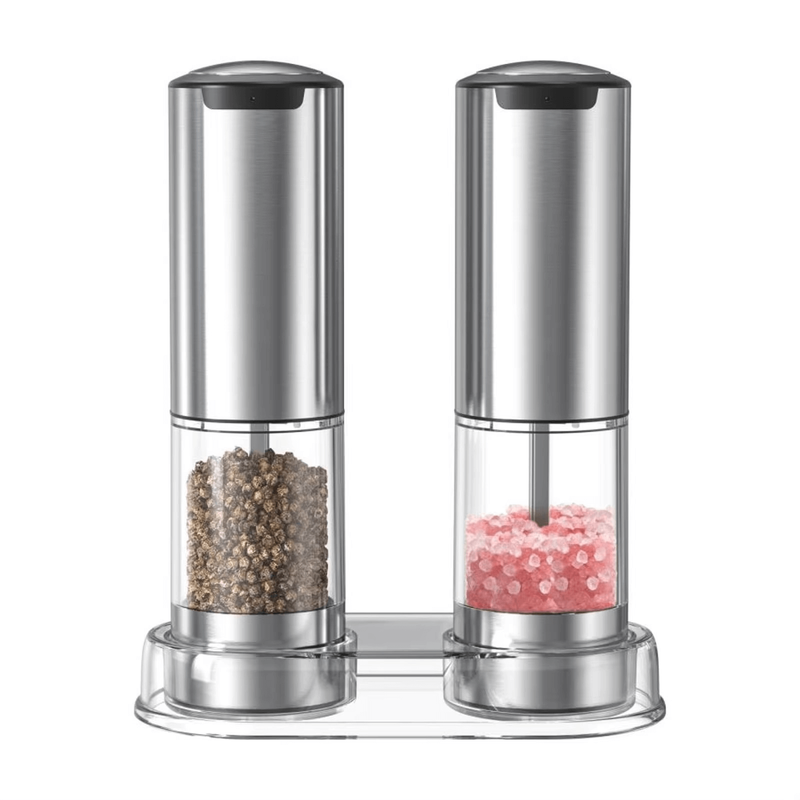 Royallure Electric Salt and Pepper Grinder Set with Adjustable Coarseness and LED Light – Stainless Steel Mill for Easy Seasoning 1