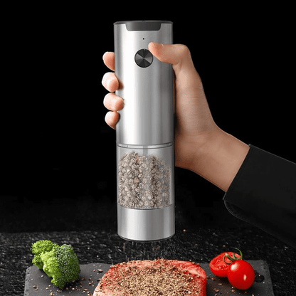 Royallure Electric Salt and Pepper Grinder Set with Adjustable Coarseness and LED Light – Stainless Steel Mill for Easy Seasoning 2