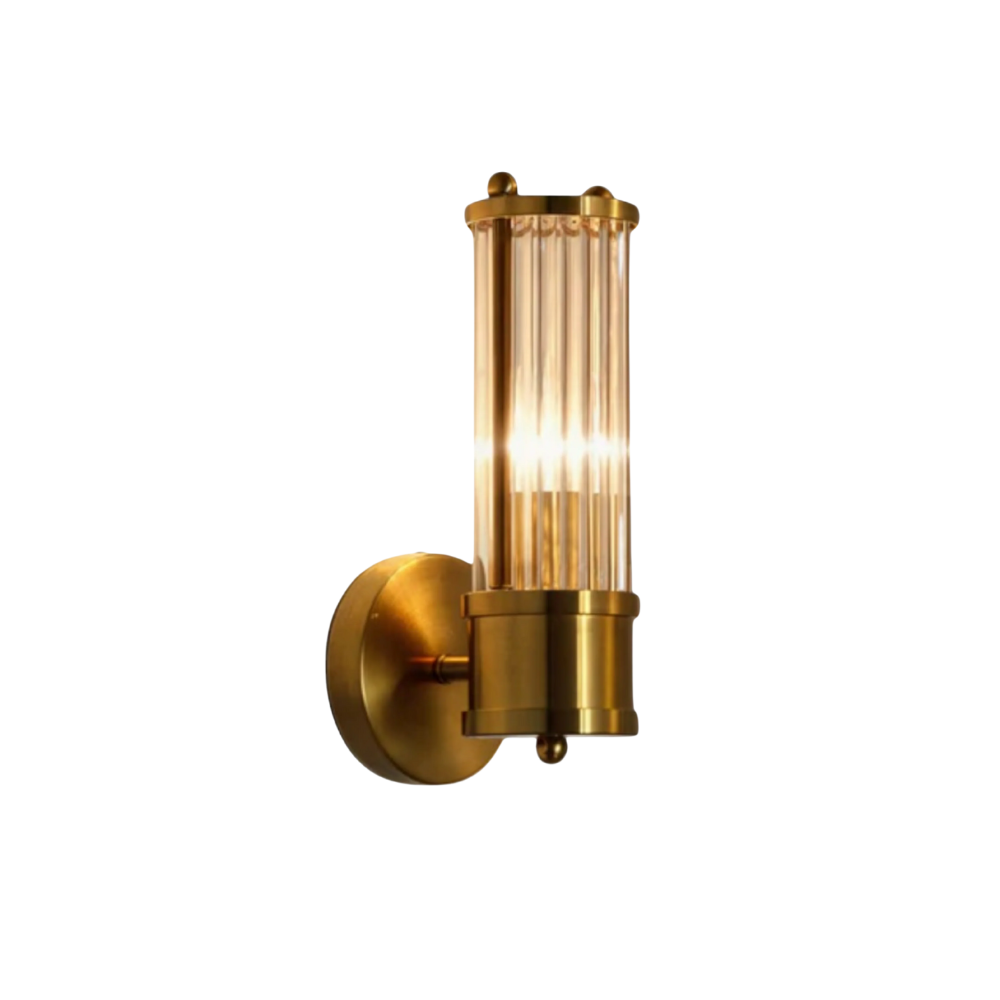 Royallure Elegant Wall Sconce Lighting with Fluted Glass for Modern Home Decor 0