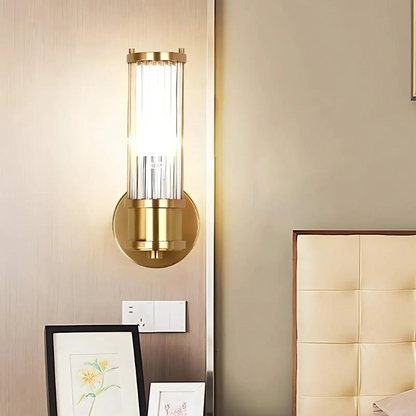 Royallure Elegant Wall Sconce Lighting with Fluted Glass for Modern Home Decor 1