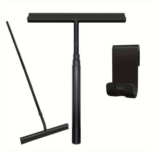 Royallure Extendable Shower Wiper with Telescopic Handle for Glass and Tile Cleaning 0