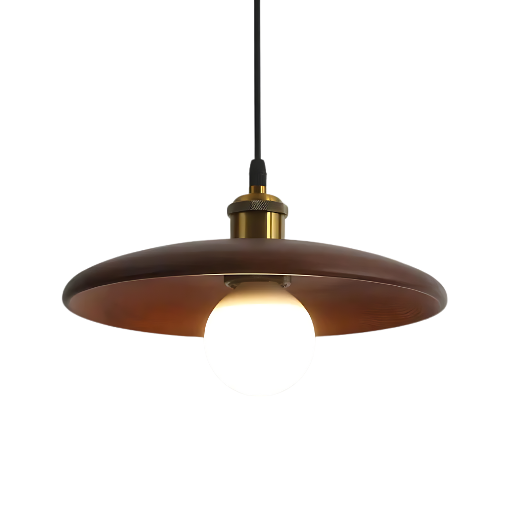 Royallure Flush Mount Ceiling Light - Japandi Minimalist Natural Wood Design 0