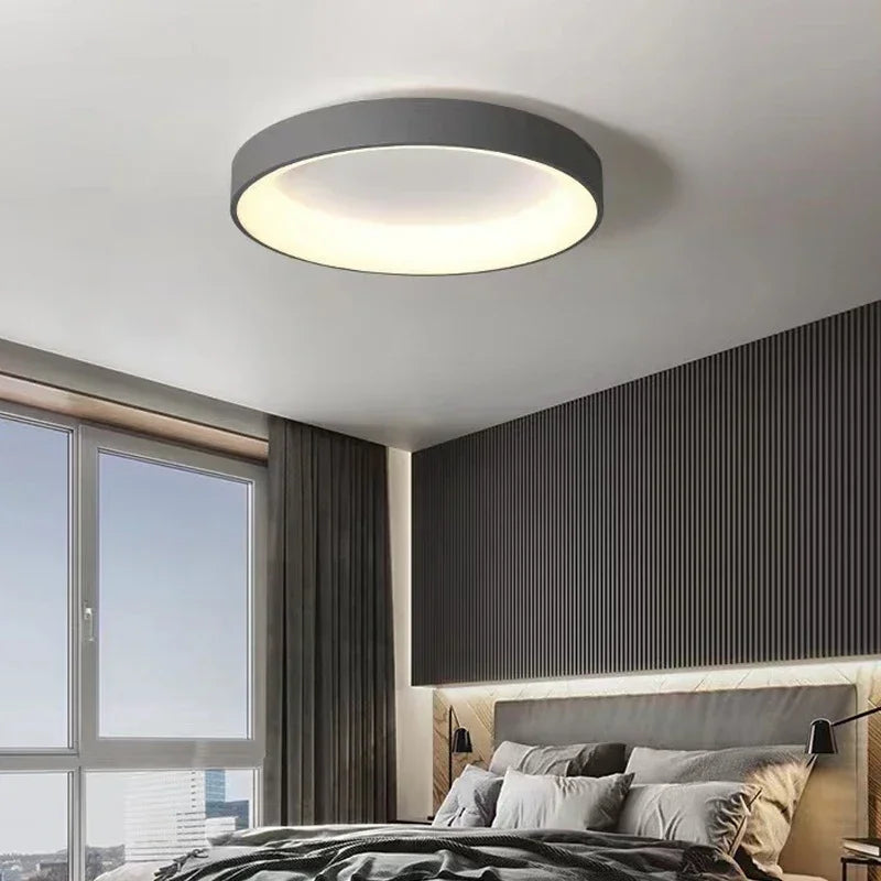 Royallure Flush Mount Ceiling Light, Modern Nordic Ring Design, Warm White LED 3000K 3