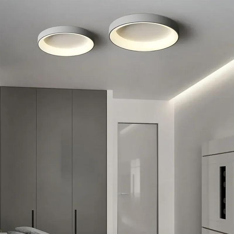 Royallure Flush Mount Ceiling Light, Modern Nordic Ring Design, Warm White LED 3000K 4