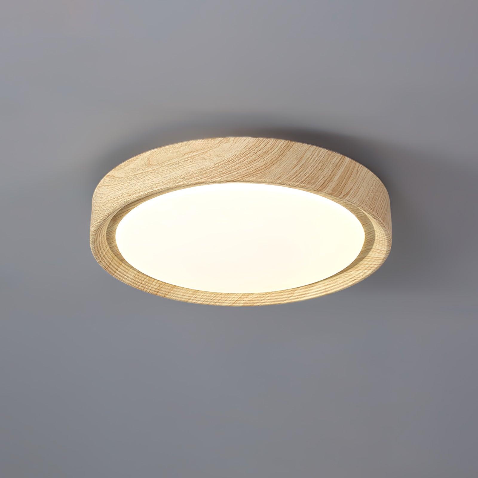 Royallure Flush Mount Ceiling Light, Nordic Round Design with Dimmable Acrylic Shade 15