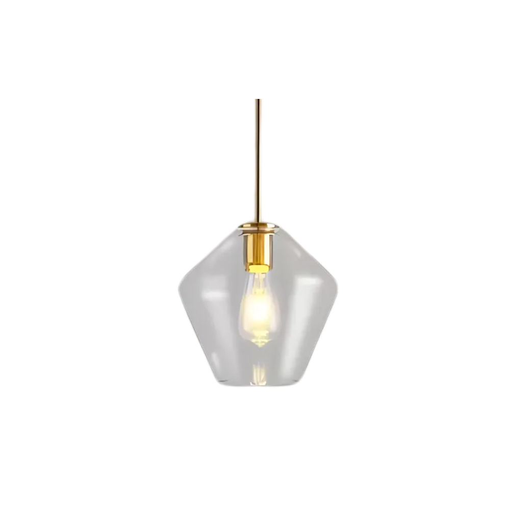 Royallure Glass Pendant Light - Minimalist Nordic Ceiling Light Fixture for Modern Kitchens 1