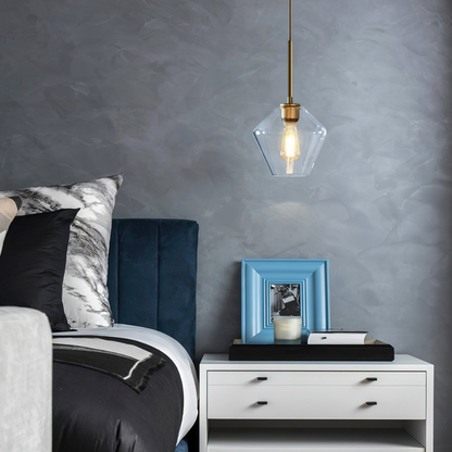 Royallure Glass Pendant Light - Minimalist Nordic Ceiling Light Fixture for Modern Kitchens 3